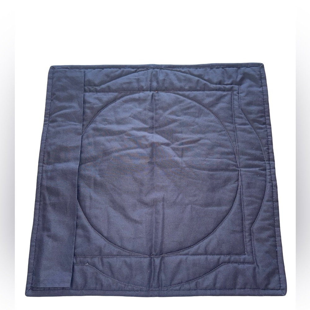 Japanese Crane Cherry Blossom Quilted Garden Flag Yard Flag Pink Black Gold - Picture 4 of 6